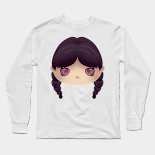 Cute Chibi Wednesday Long Sleeve T-Shirt